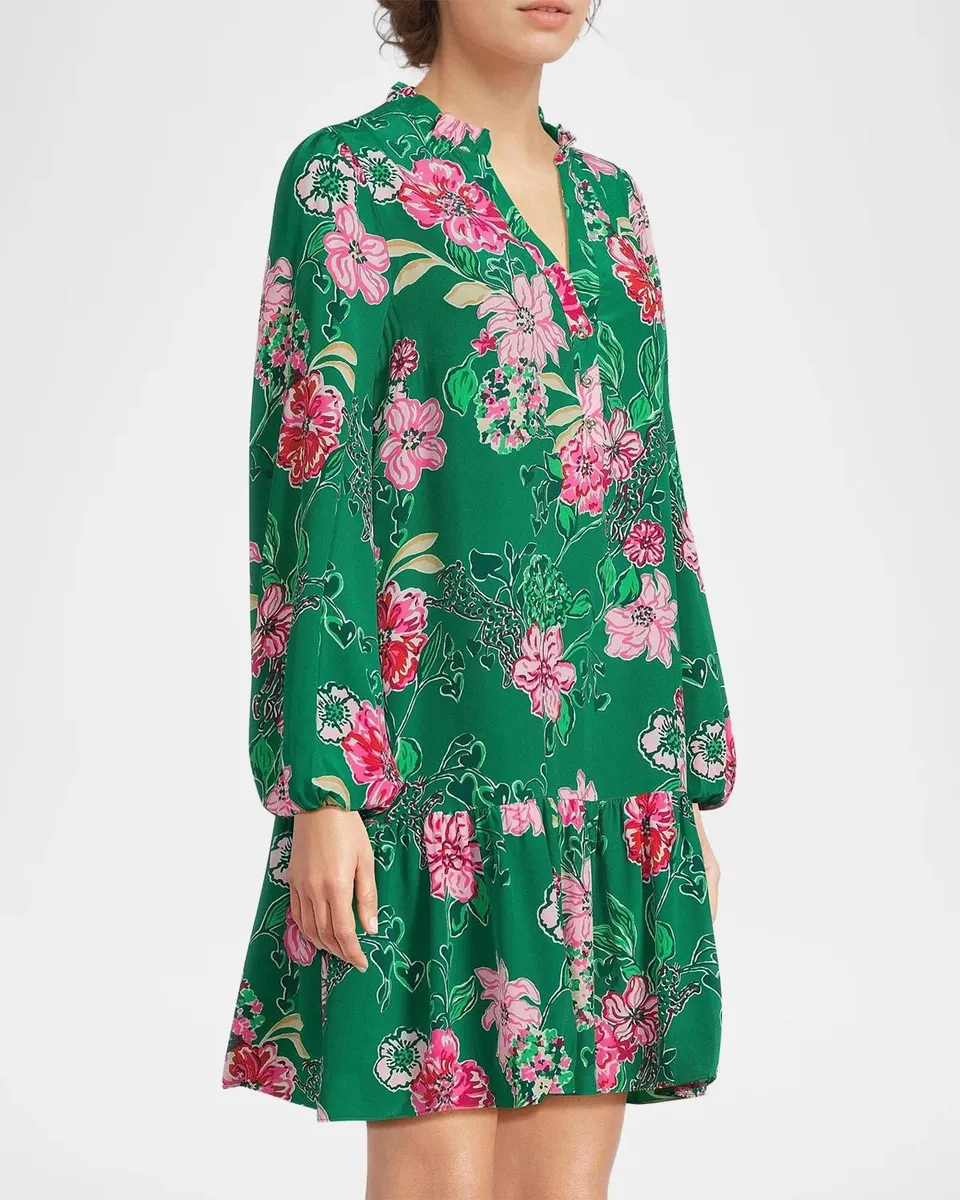 Lilly Pulitzer Evaline Floral Silk Dress | Thumbnail 6 Lilly Pulitzer Evaline Floral Silk Dress | Thumbnail 6