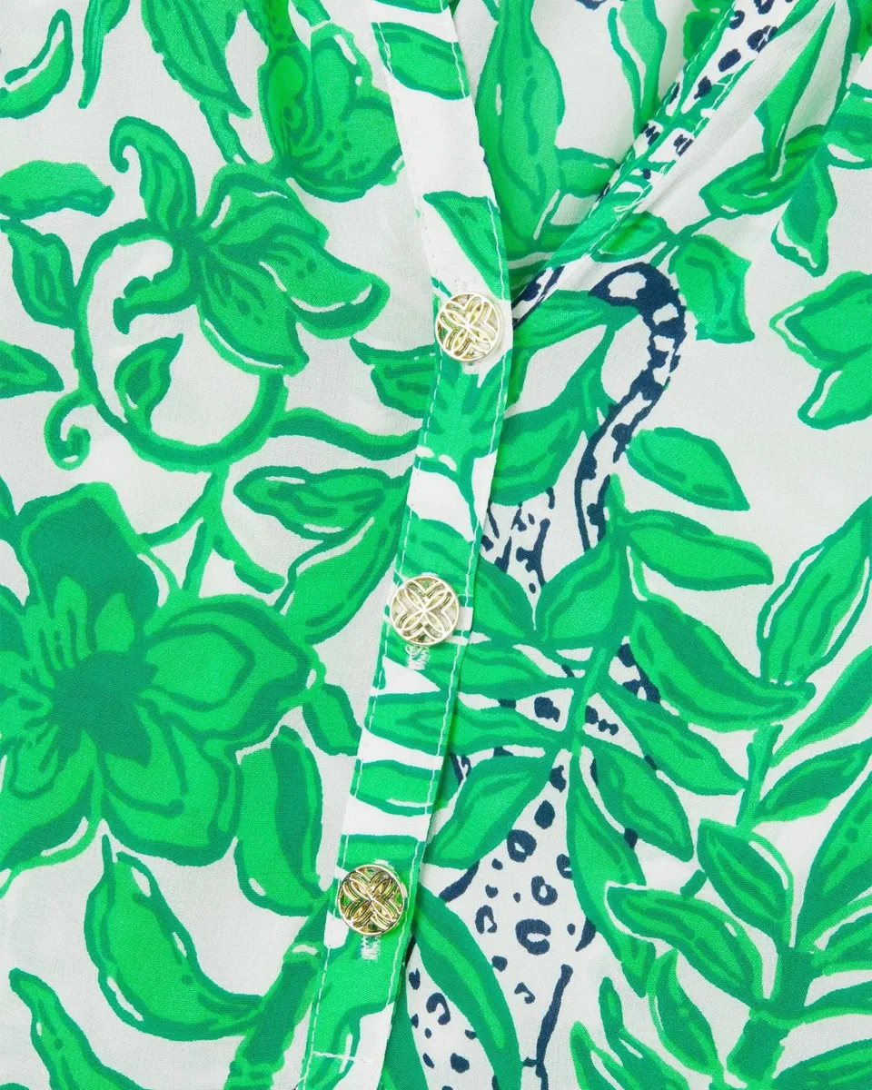 Lilly Pulitzer Elsa Leafy Silk Top | Thumbnail 5 Lilly Pulitzer Elsa Leafy Silk Top | Thumbnail 5
