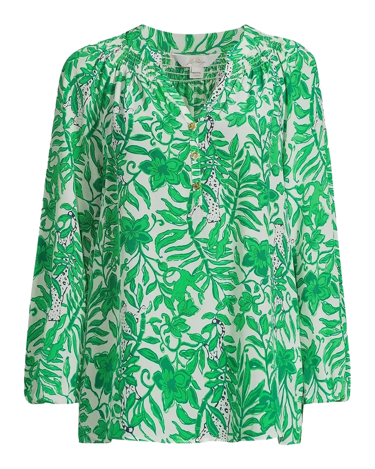 Elsa Leafy Silk Top Elsa Leafy Silk Top
