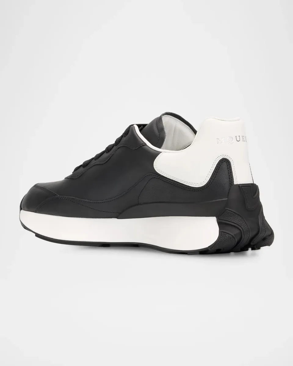 Alexander McQueen Men's Sprint Leather Runner Sneakers | Thumbnail 2