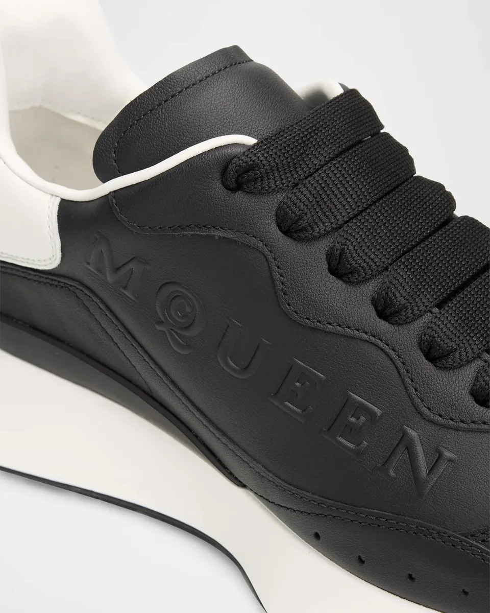 Alexander McQueen Men's Sprint Leather Runner Sneakers | Thumbnail 4