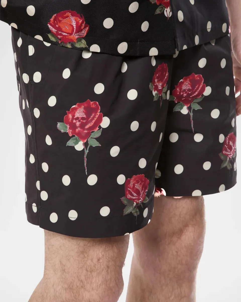 PURPLE Men's All Around Printed Swim Shorts | Thumbnail 4