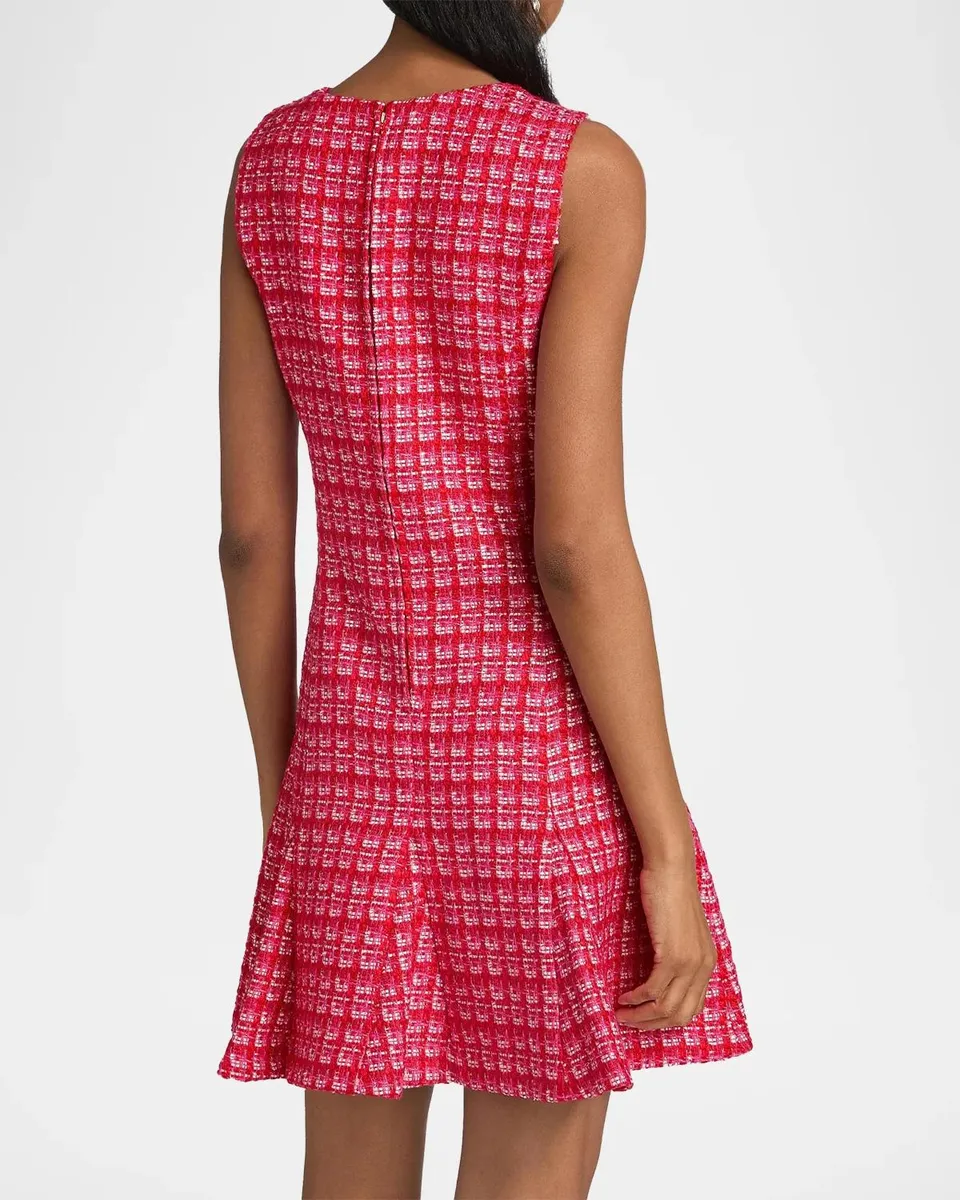 Lilly Pulitzer Enya Bouclé Grid Minidress | Thumbnail 3 Lilly Pulitzer Enya Bouclé Grid Minidress | Thumbnail 3