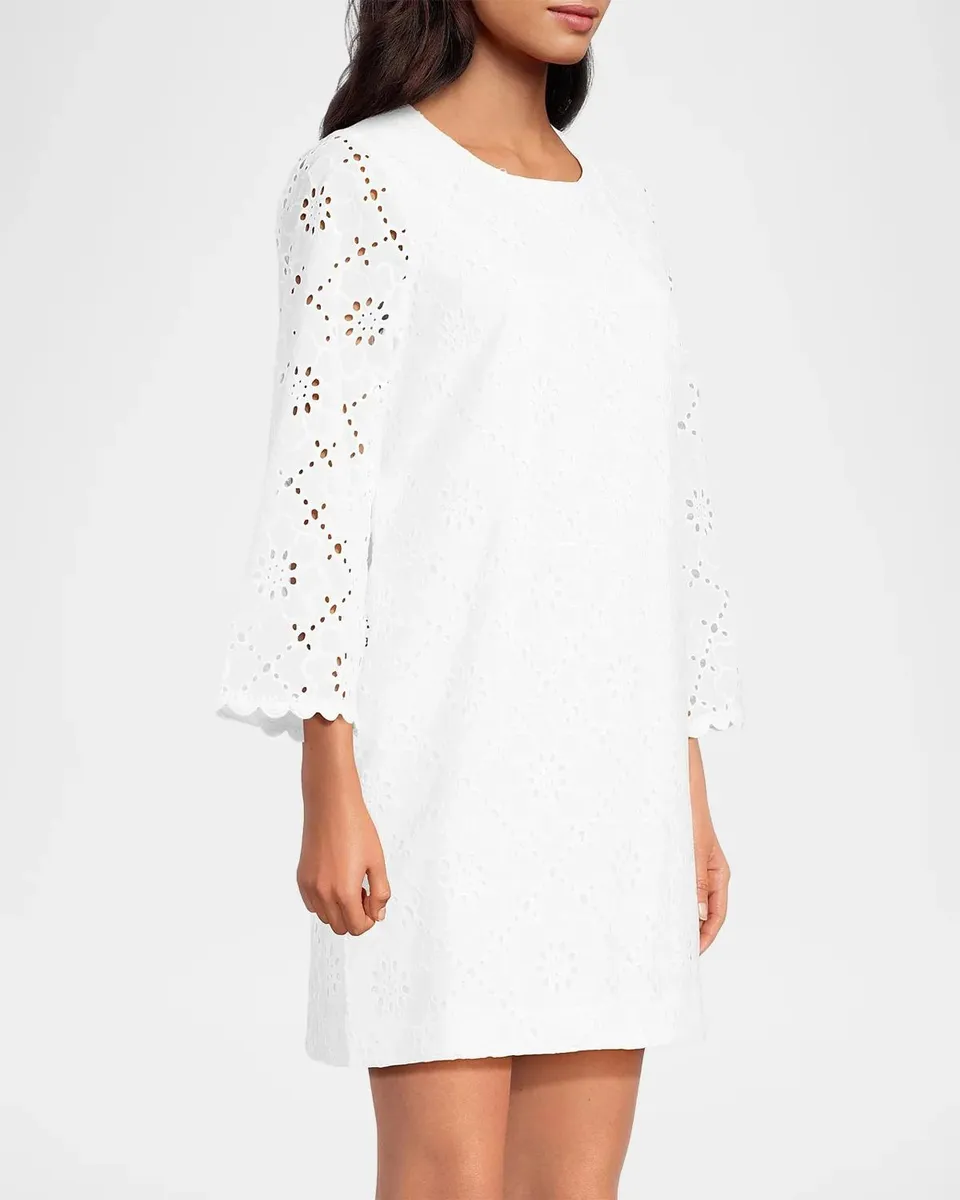 Lilly Pulitzer Richie Cotton Eyelet Shift Minidress | Thumbnail 6 Lilly Pulitzer Richie Cotton Eyelet Shift Minidress | Thumbnail 6