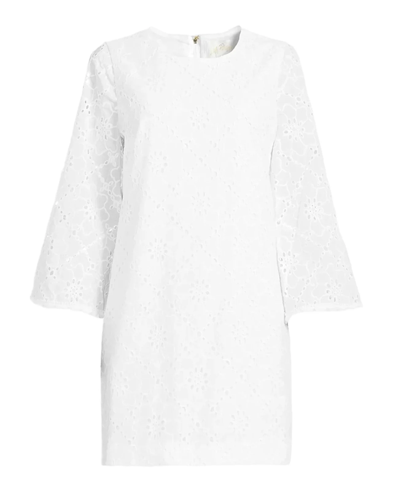 Richie Cotton Eyelet Shift Minidress Richie Cotton Eyelet Shift Minidress