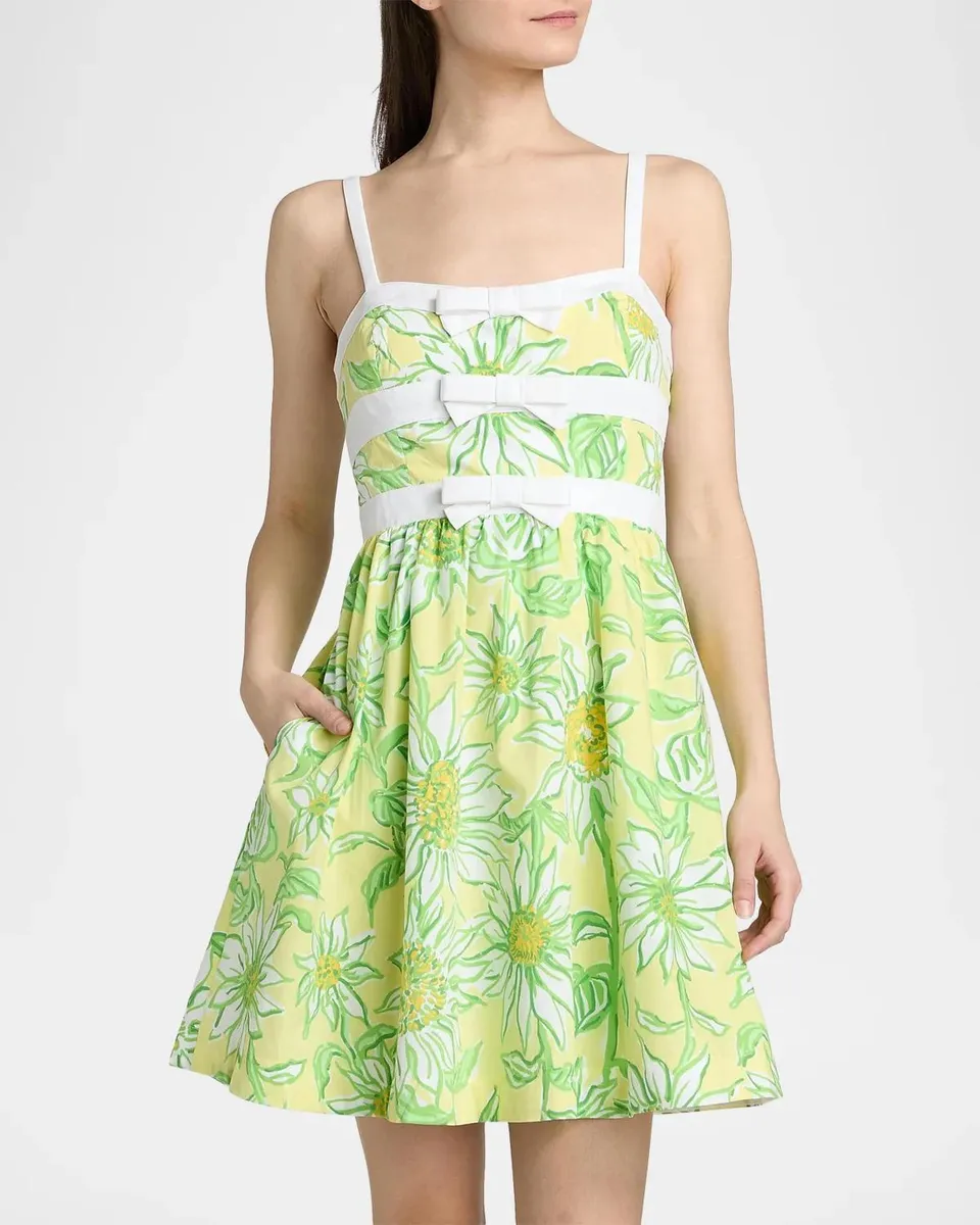 Lilly Pulitzer Cheri Floral A-Line Sleeveless Minidress | Thumbnail 4 Lilly Pulitzer Cheri Floral A-Line Sleeveless Minidress | Thumbnail 4