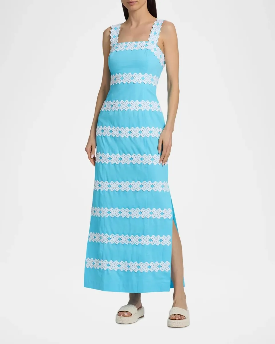 Lilly Pulitzer Davis Lace Stripe Maxi Dress | Thumbnail 4 Lilly Pulitzer Davis Lace Stripe Maxi Dress | Thumbnail 4