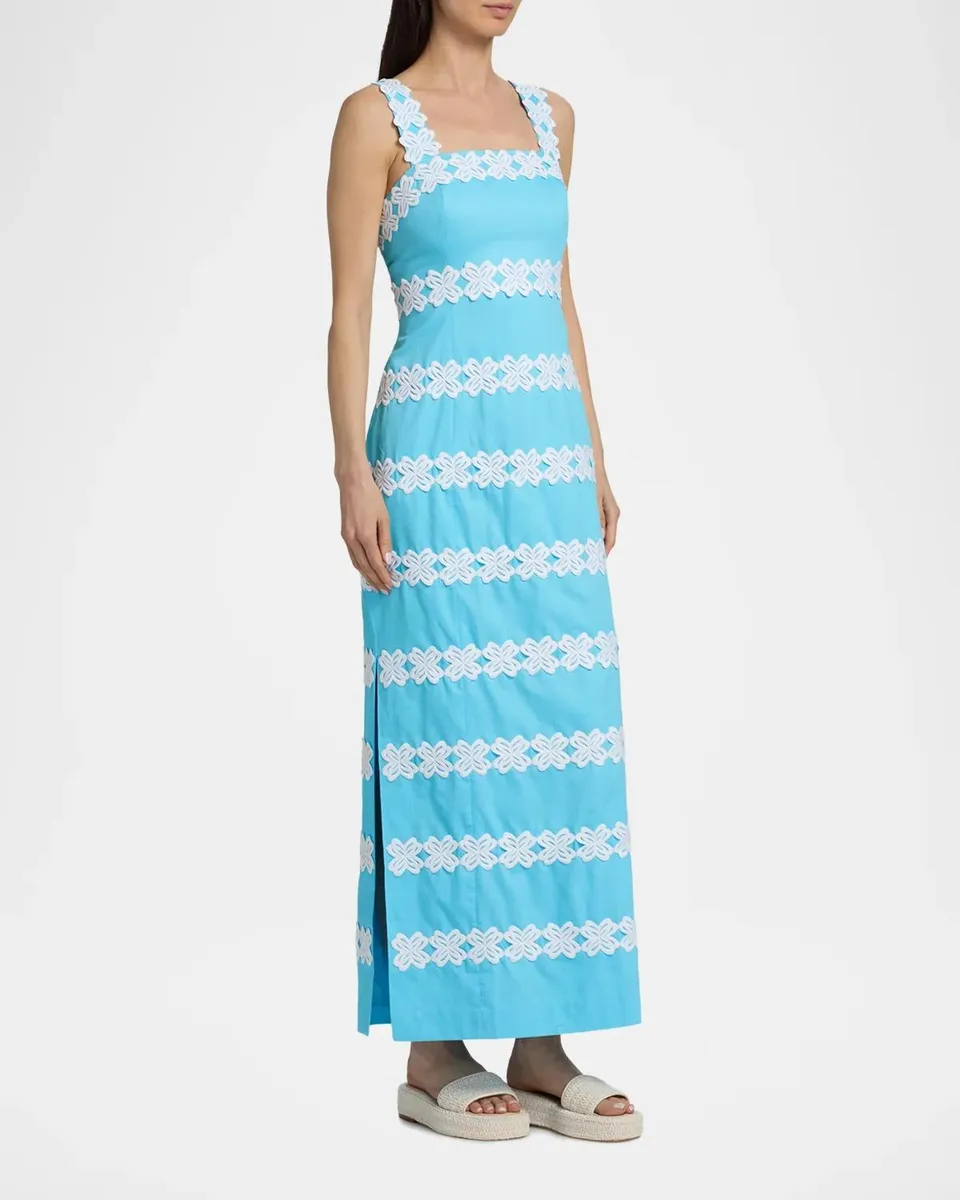 Lilly Pulitzer Davis Lace Stripe Maxi Dress | Thumbnail 7 Lilly Pulitzer Davis Lace Stripe Maxi Dress | Thumbnail 7