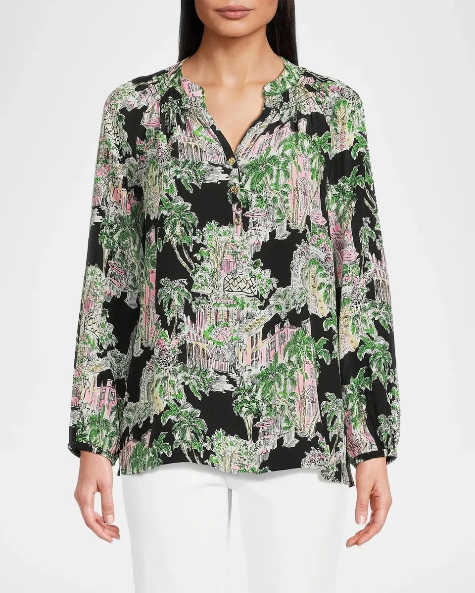 Lilly Pulitzer Elsa Silk Blouse | Thumbnail 4