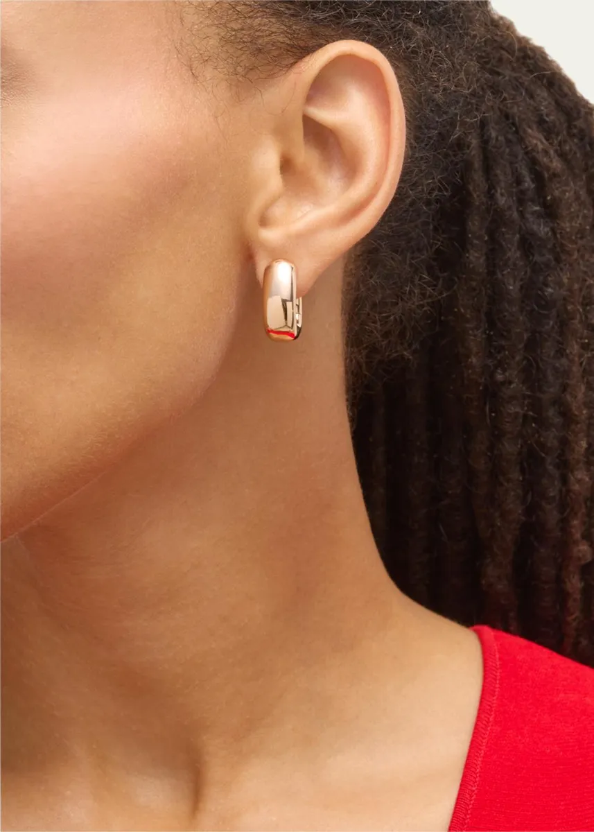 Pomellato Iconica 18k Rose Gold Huggie Hoop Earrings | Thumbnail 2 Pomellato Iconica 18k Rose Gold Huggie Hoop Earrings | Thumbnail 2