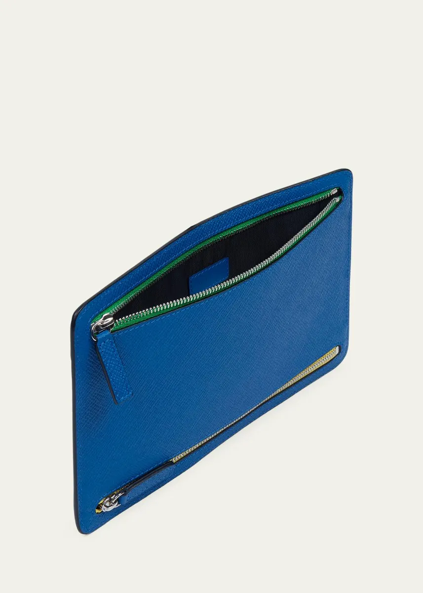 Smythson Panama Multi-Zip Currency Case | Thumbnail 2 Smythson Panama Multi-Zip Currency Case | Thumbnail 2