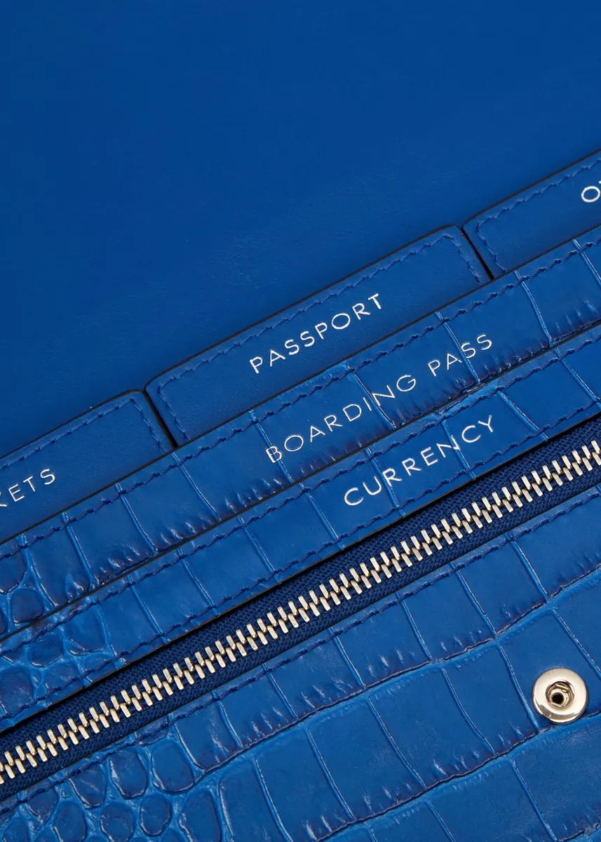 Smythson Marshall Travel Wallet in Mara Croc-Embossed Leather | Thumbnail 5 Smythson Marshall Travel Wallet in Mara Croc-Embossed Leather | Thumbnail 5