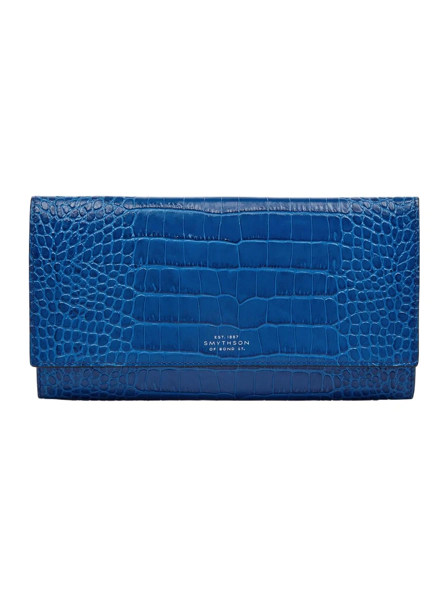 Marshall Travel Wallet in Mara Croc-Embossed Leather Marshall Travel Wallet in Mara Croc-Embossed Leather