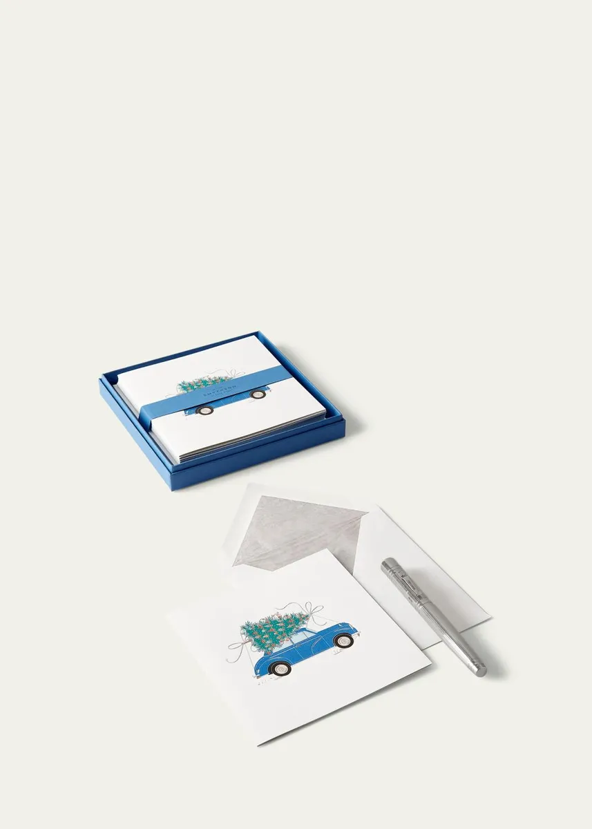 Smythson Holiday Car Cards, Set of 10 | Thumbnail 3