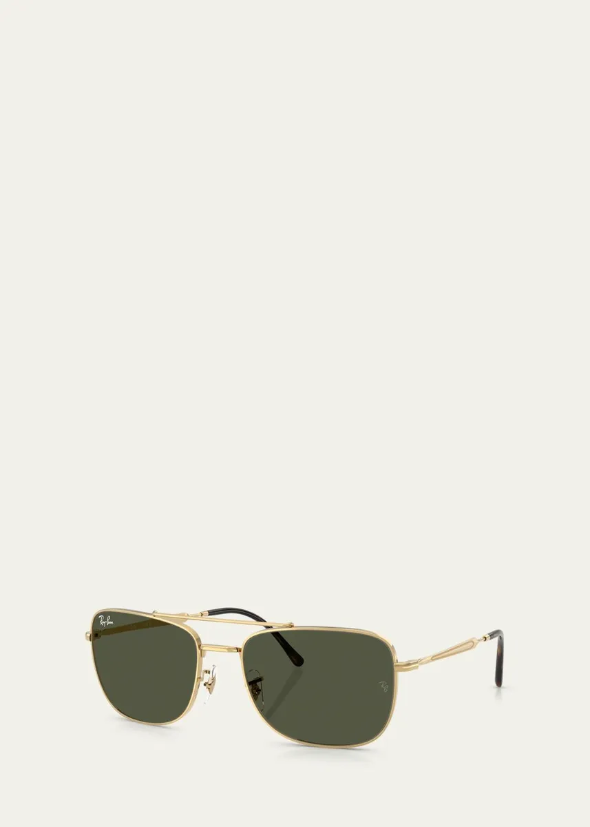 Ray-Ban Luxottica Metal Rectangle Sunglasses | Thumbnail 2 Ray-Ban Luxottica Metal Rectangle Sunglasses | Thumbnail 2