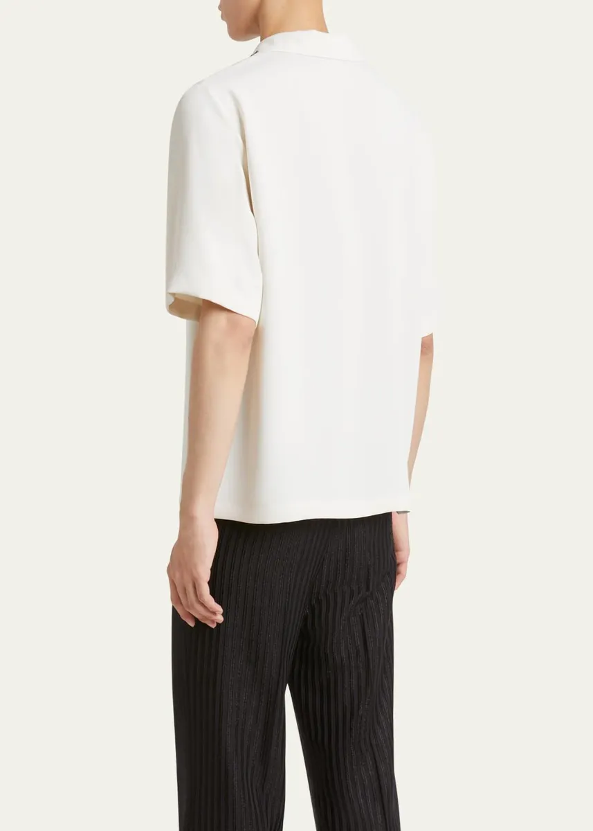 AMIRI Men's Brushed Polyester Camp Shirt | Thumbnail 3