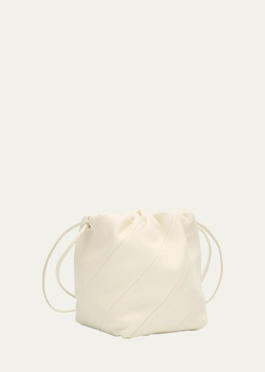 Maeden Miami Twisted Leather Drawstring Pouch Bag | Thumbnail 3 Maeden Miami Twisted Leather Drawstring Pouch Bag | Thumbnail 3