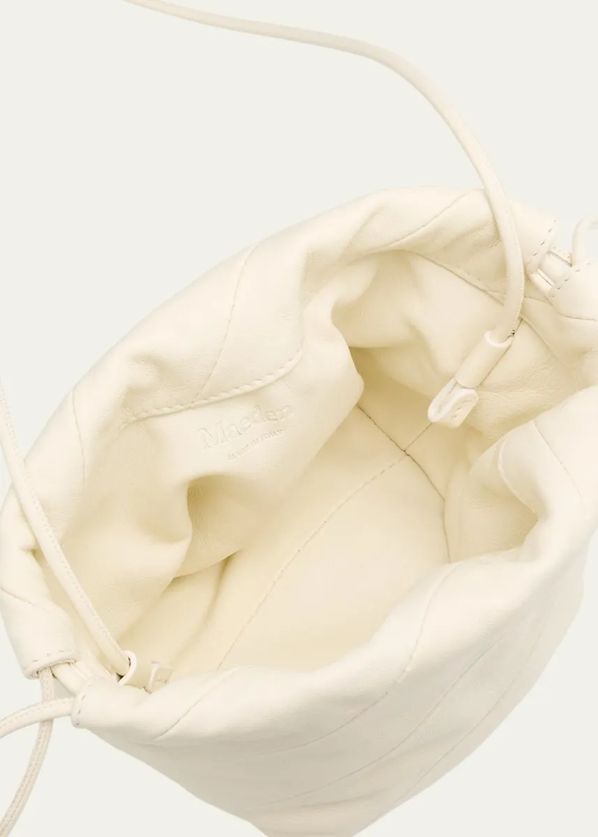 Maeden Miami Twisted Leather Drawstring Pouch Bag | Thumbnail 4 Maeden Miami Twisted Leather Drawstring Pouch Bag | Thumbnail 4