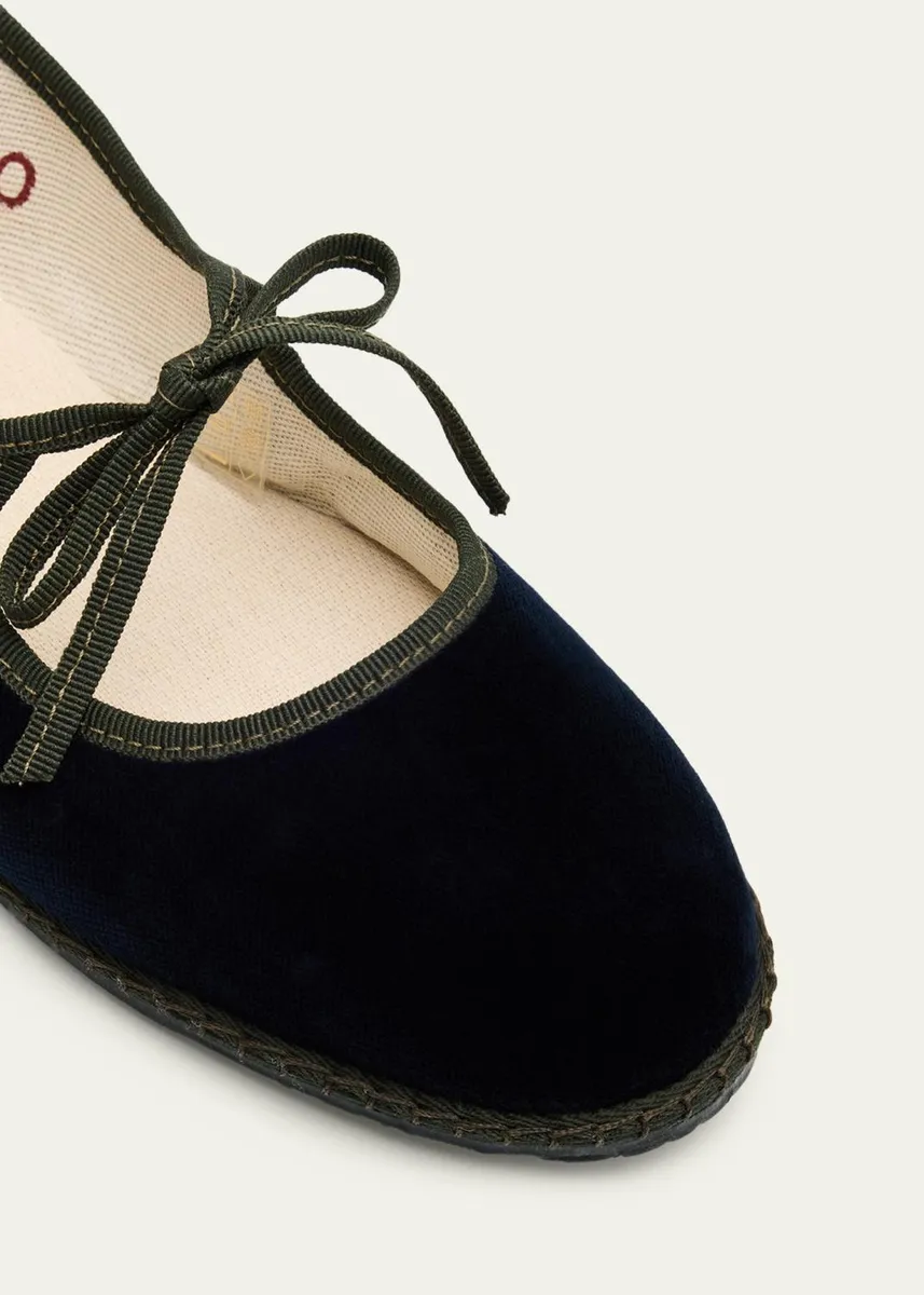 Vibi Venezia Velvet Mary Jane Ballerina Flats | Thumbnail 5