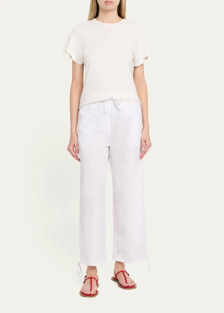 TOTEME Drawstring Cotton Balloon Pants | Thumbnail 5 TOTEME Drawstring Cotton Balloon Pants | Thumbnail 5