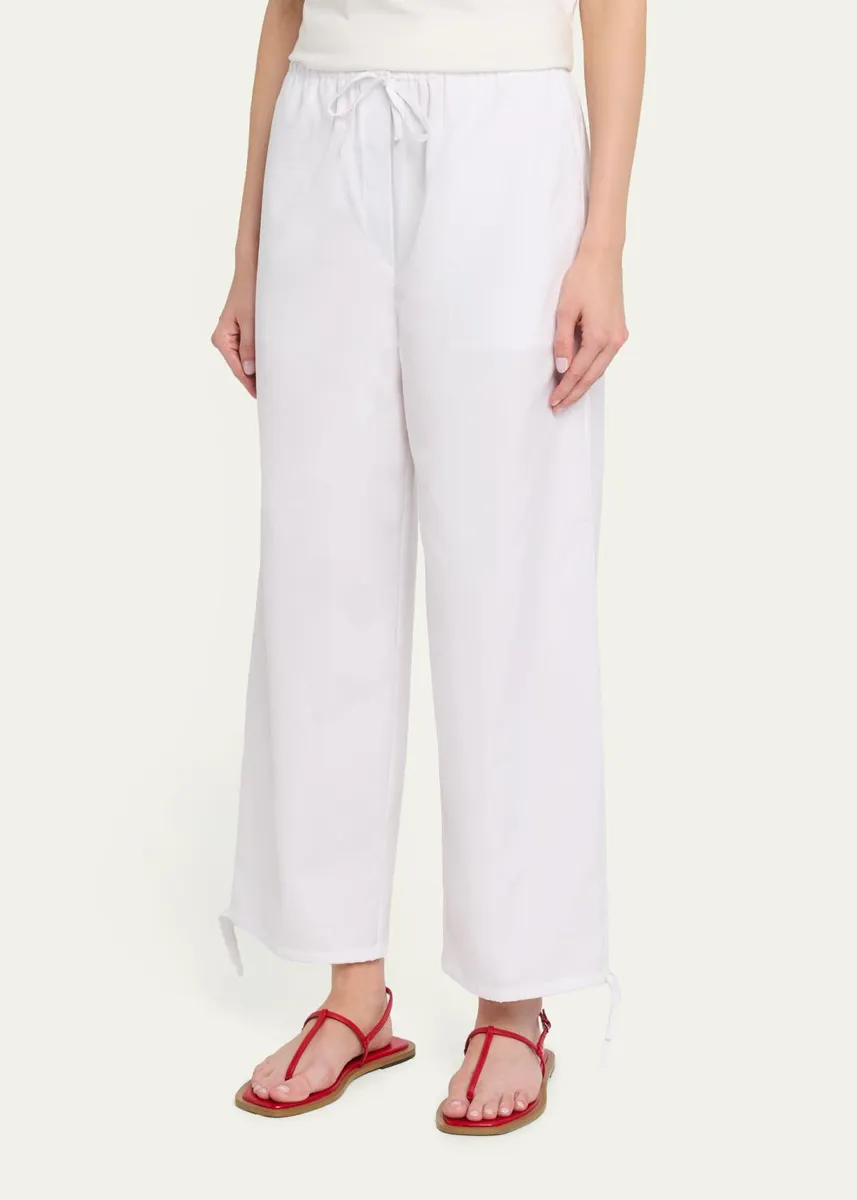 TOTEME Drawstring Cotton Balloon Pants | Thumbnail 7 TOTEME Drawstring Cotton Balloon Pants | Thumbnail 7