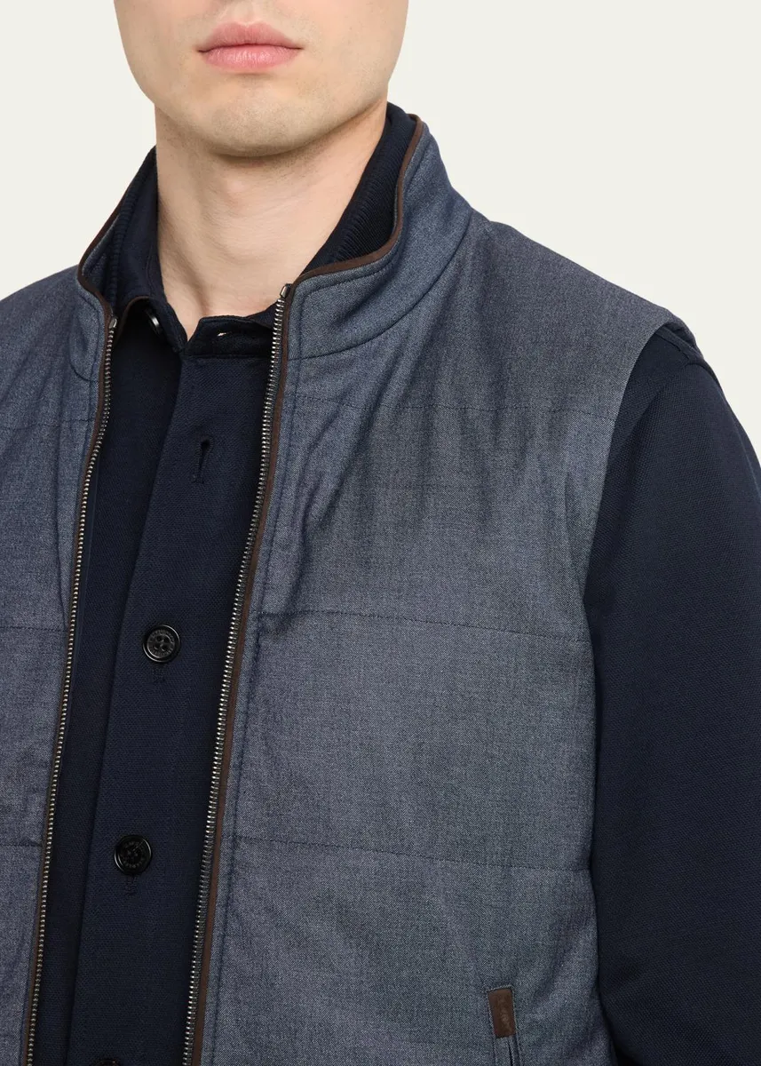 Baldassari Men's Arena Vest with Knit Inserts | Thumbnail 5 Baldassari Men's Arena Vest with Knit Inserts | Thumbnail 5