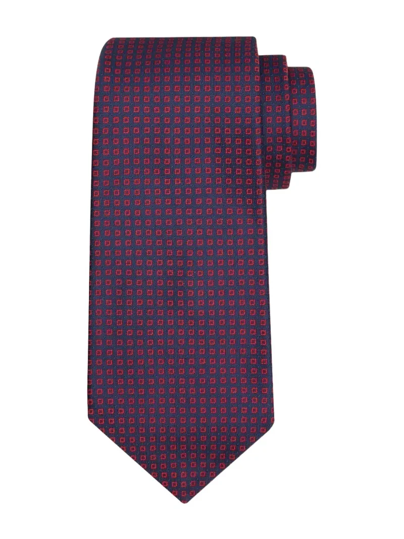 Kiton Men's Micro-Geometric Silk Sevenfold Tie
