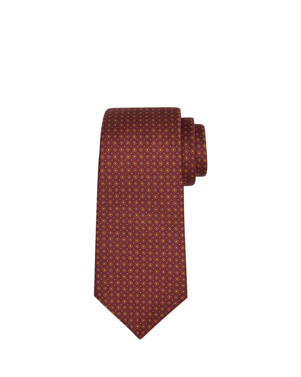 Kiton Men's Multi-Circle Silk Sevenfold Tie | Thumbnail 2