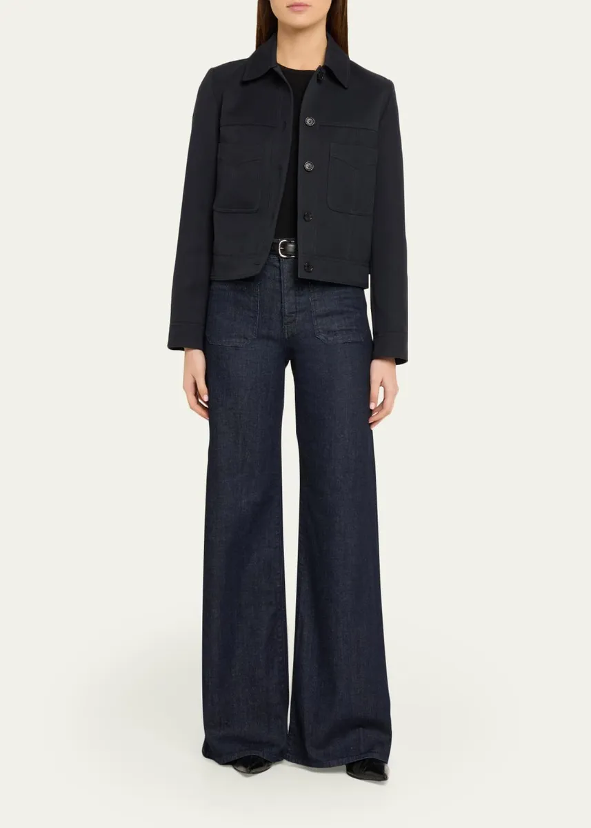 Nili Lotan Florence Denim Flare Jeans | Thumbnail 6