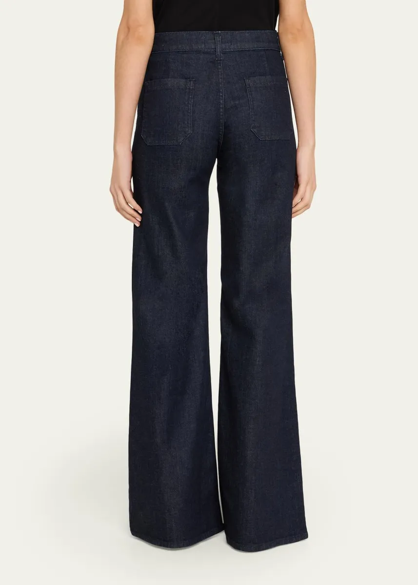 Nili Lotan Florence Denim Flare Jeans | Thumbnail 7