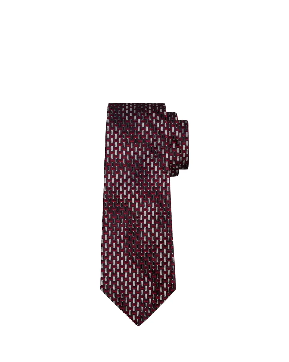 Kiton Men's Abstract Silk Sevenfold Tie | Thumbnail 2 Kiton Men's Abstract Silk Sevenfold Tie | Thumbnail 2
