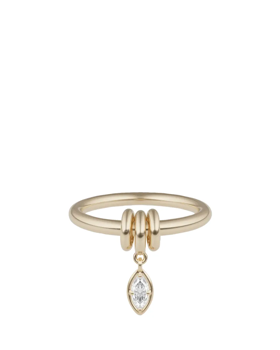 Spinelli Kilcollin Pia Marquise Diamond Yellow Gold Ring | Thumbnail 2 Spinelli Kilcollin Pia Marquise Diamond Yellow Gold Ring | Thumbnail 2