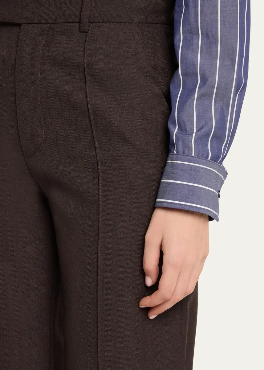Nili Lotan Etoile Virgin Wool Relaxed-Leg Pants | Thumbnail 5