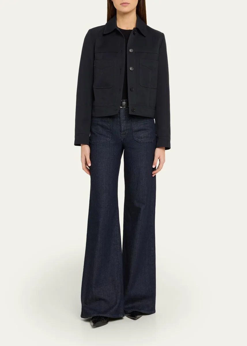 Nili Lotan Susannah Virgin Wool Cropped Jacket | Thumbnail 2 Nili Lotan Susannah Virgin Wool Cropped Jacket | Thumbnail 2