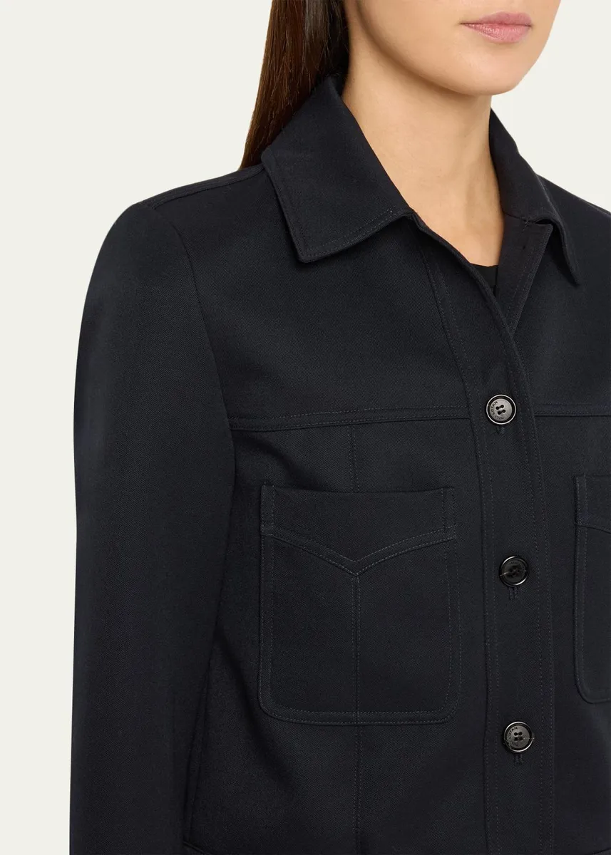 Nili Lotan Susannah Virgin Wool Cropped Jacket | Thumbnail 5 Nili Lotan Susannah Virgin Wool Cropped Jacket | Thumbnail 5