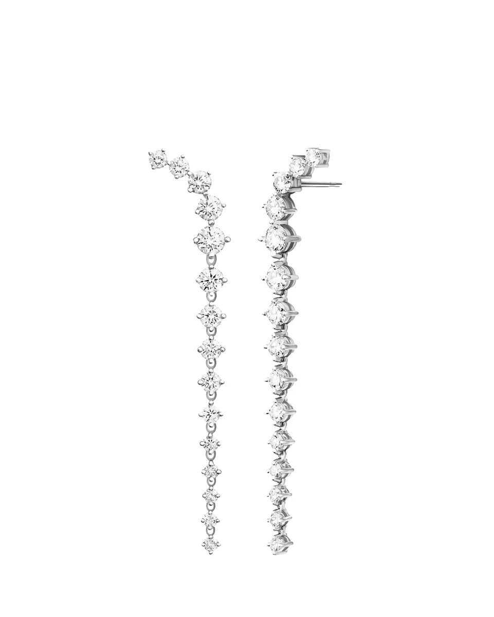 Melissa Kaye 18K Aria Dagger Earrings with Diamonds | Thumbnail 2