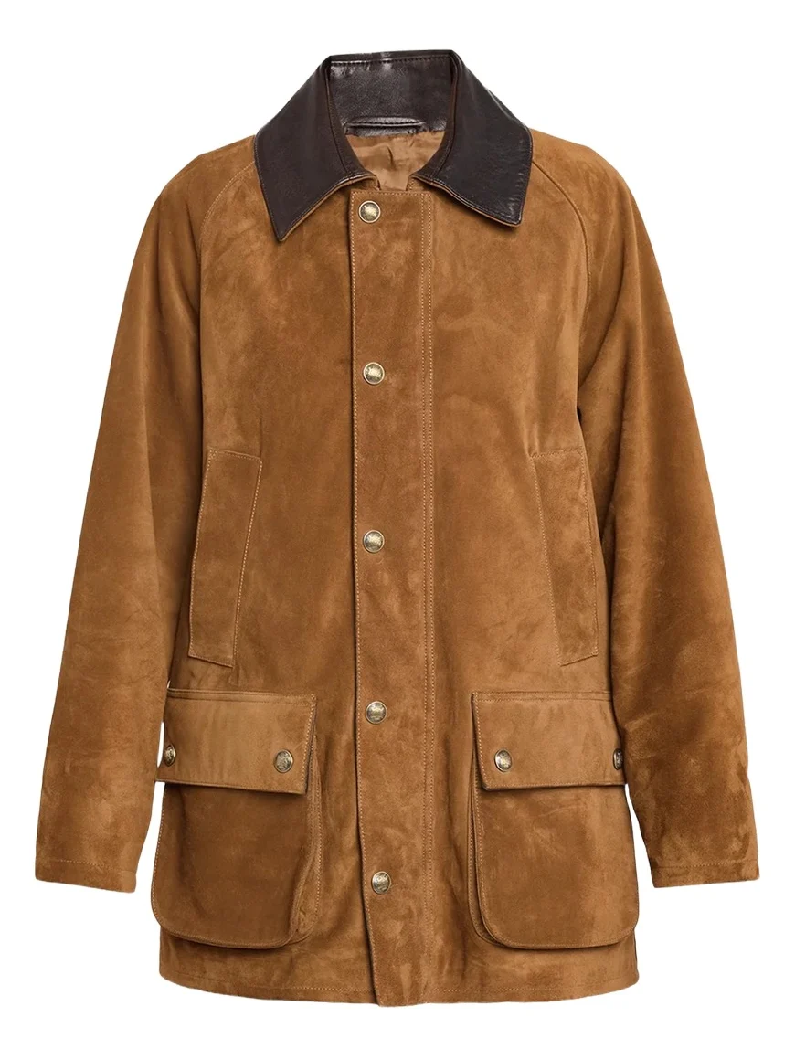Nili Lotan Kedem Suede Parka Jacket