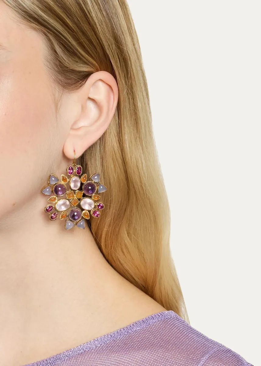JUDY GEIB 18K Large Kaleidoscope Statement Earrings | Thumbnail 2 JUDY GEIB 18K Large Kaleidoscope Statement Earrings | Thumbnail 2