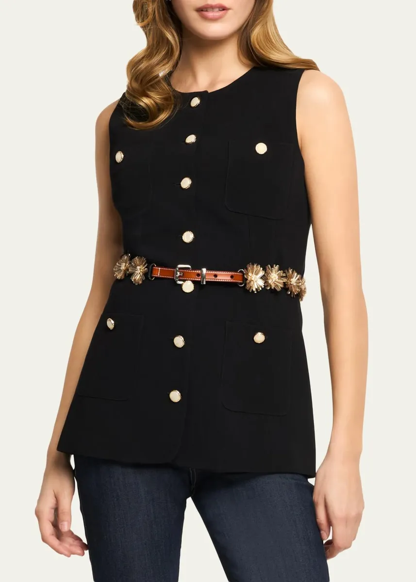 Cinq à Sept Kole Sunflare Belt Vest | Thumbnail 3