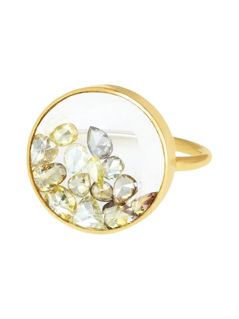 Yellow Diamond Shaker Ring in 18k Gold Yellow Diamond Shaker Ring in 18k Gold
