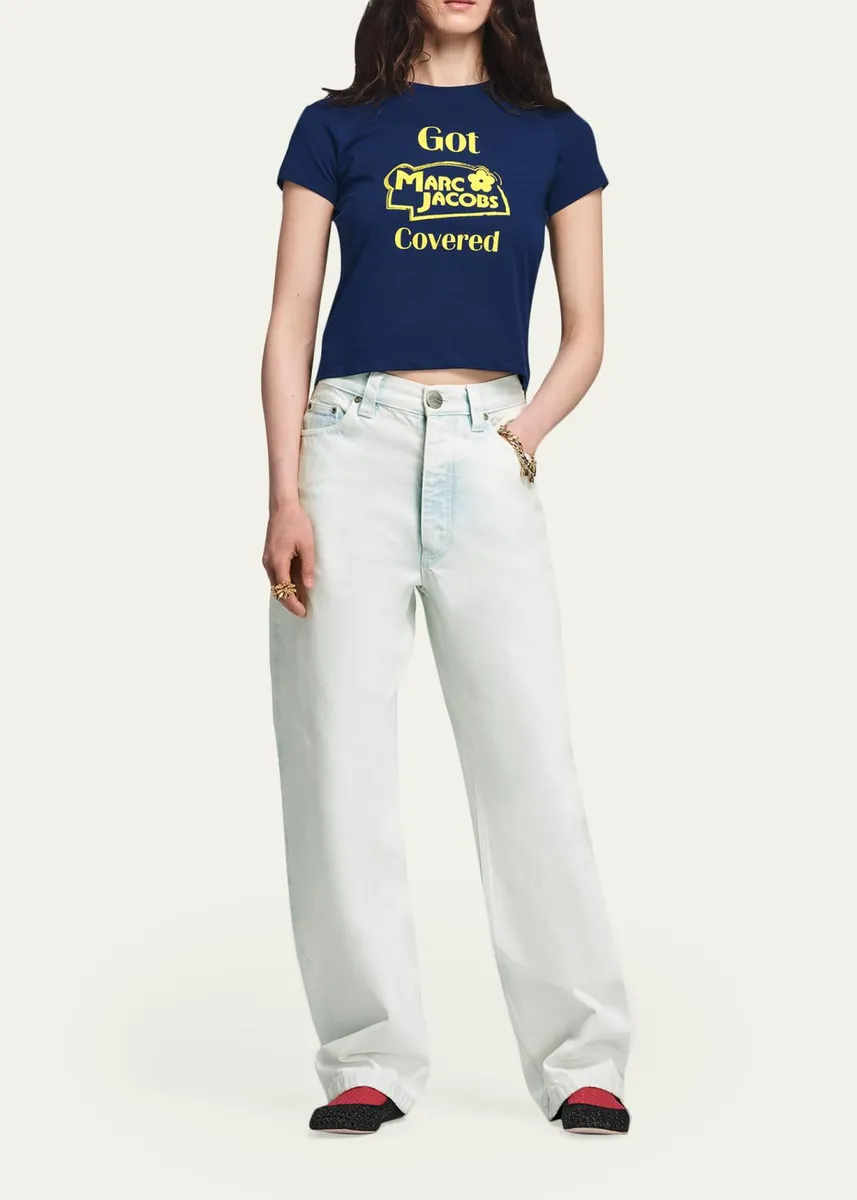 Marc Jacobs Mid-Rise Bow-Leg Jeans | Thumbnail 2 Marc Jacobs Mid-Rise Bow-Leg Jeans | Thumbnail 2