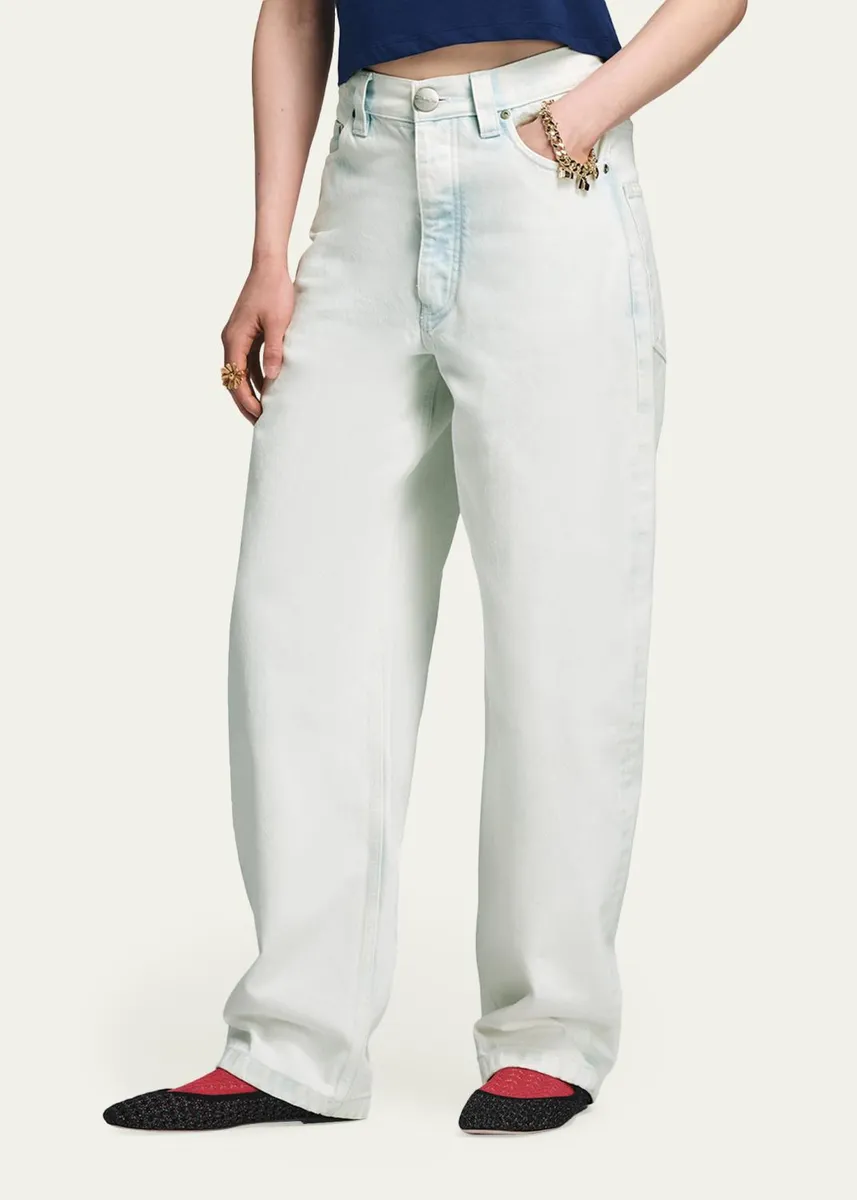 Marc Jacobs Mid-Rise Bow-Leg Jeans | Thumbnail 4 Marc Jacobs Mid-Rise Bow-Leg Jeans | Thumbnail 4