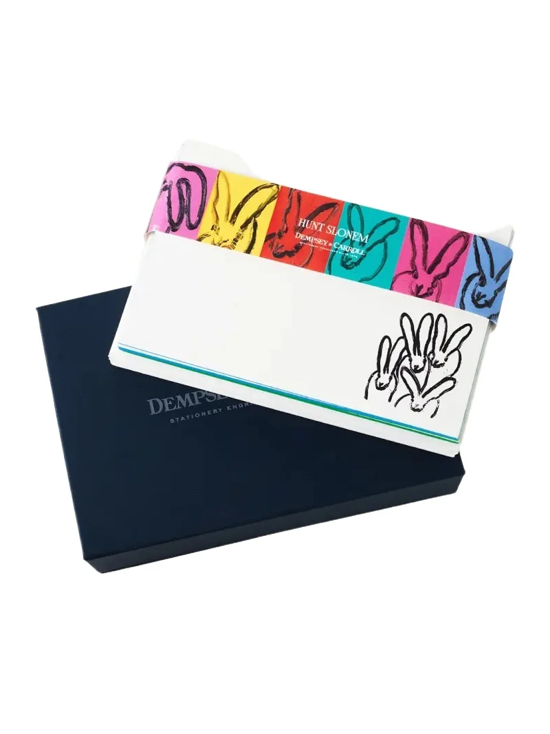 Hunt Slonem x Dempsey & Carroll Rabbit Rabbit Stationery Set