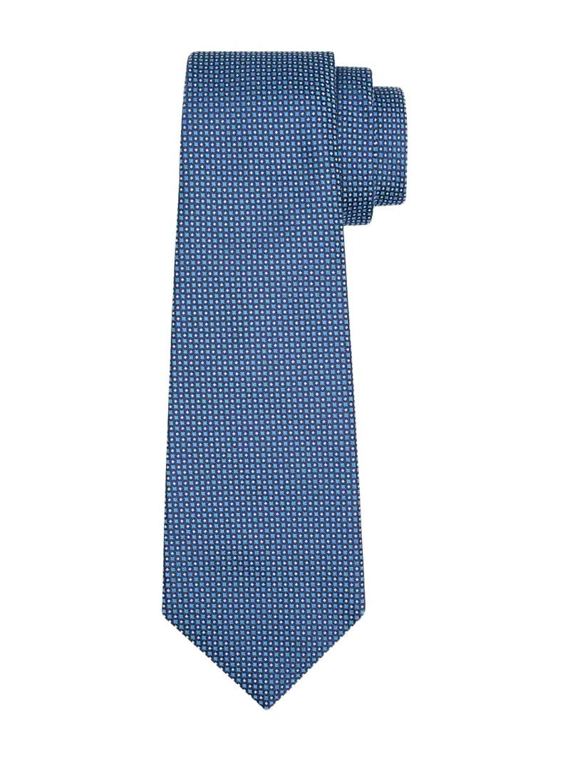 Kiton Men's Small Dots Silk Sevenfold Tie