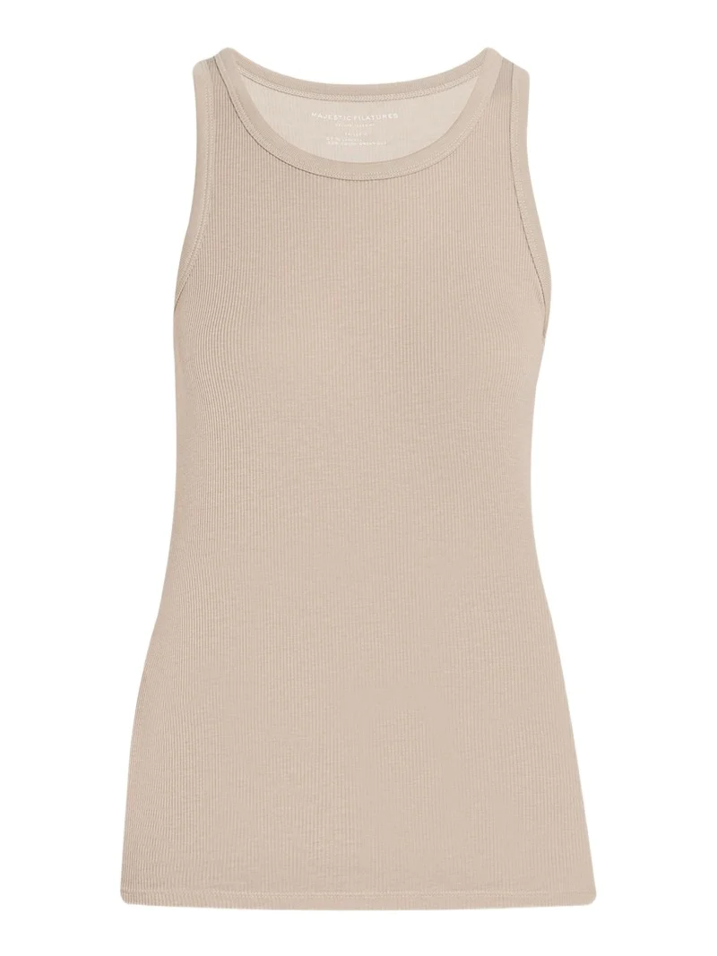 MAJESTIC FILATURES Lyocell Cotton Baby Rib Knit Tank