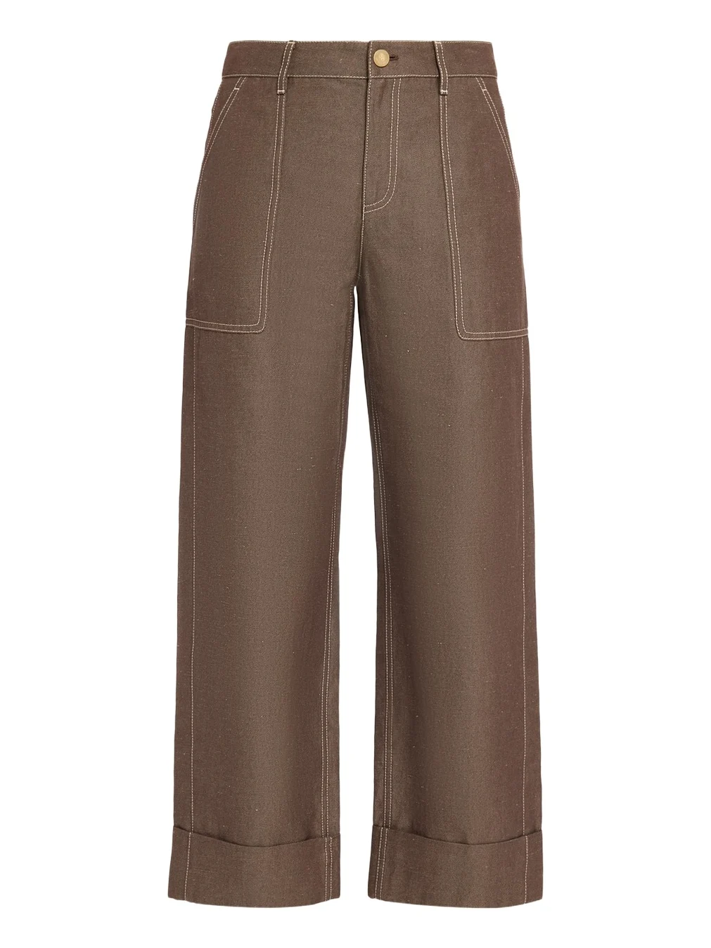 Highline Cuffed Linen-Cotton Ankle Pants Highline Cuffed Linen-Cotton Ankle Pants