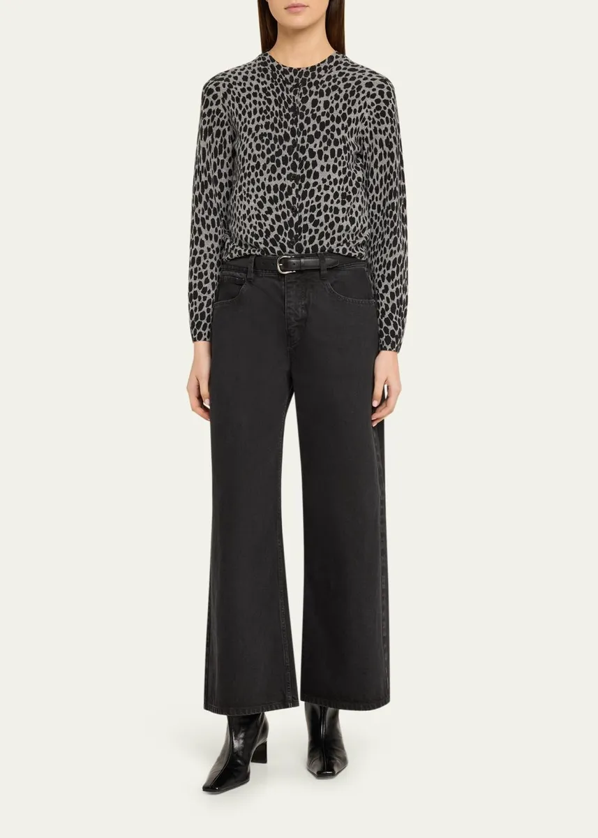 Nili Lotan Terese Flared-Leg Dark Jeans | Thumbnail 2 Nili Lotan Terese Flared-Leg Dark Jeans | Thumbnail 2
