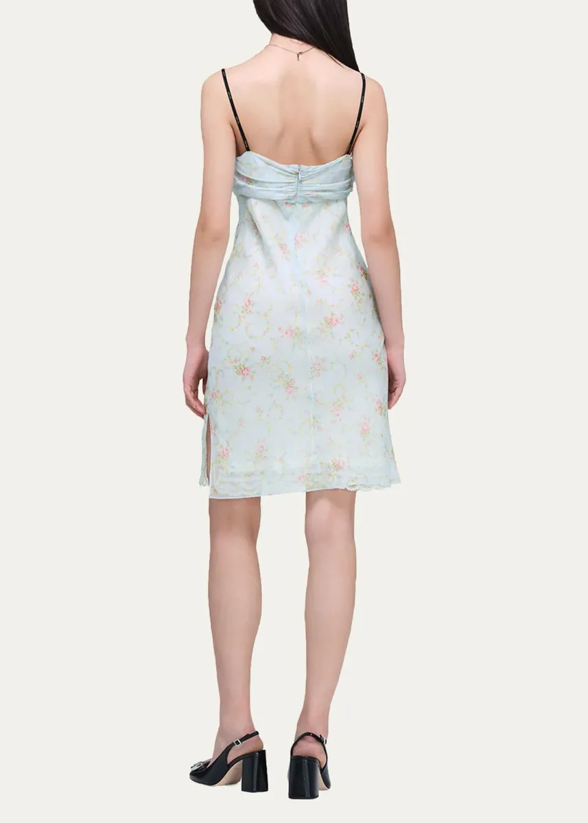 Marc Jacobs Blurred Floral Chiffon Mini Slip Dress | Thumbnail 3 Marc Jacobs Blurred Floral Chiffon Mini Slip Dress | Thumbnail 3