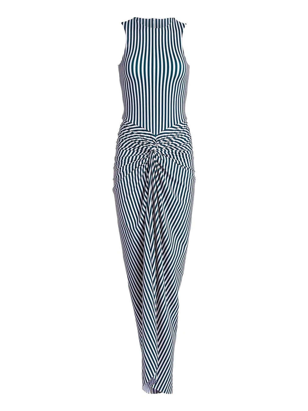 Leni Striped Twisted Sleeveless Maxi Dress