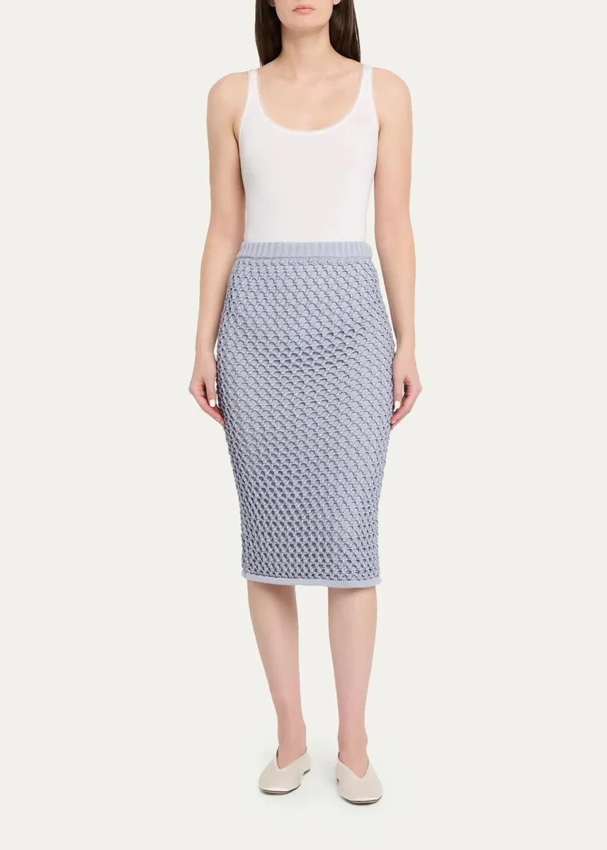 Diotima Spice Crystal Crochet Knit Midi Skirt | Thumbnail 2 Diotima Spice Crystal Crochet Knit Midi Skirt | Thumbnail 2